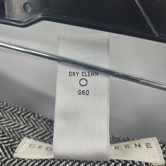 Vintage Geoffrey Beene Sport Wool Blend Lined Floral Embroidery Skirt Size 12 - Picture 6 of 6